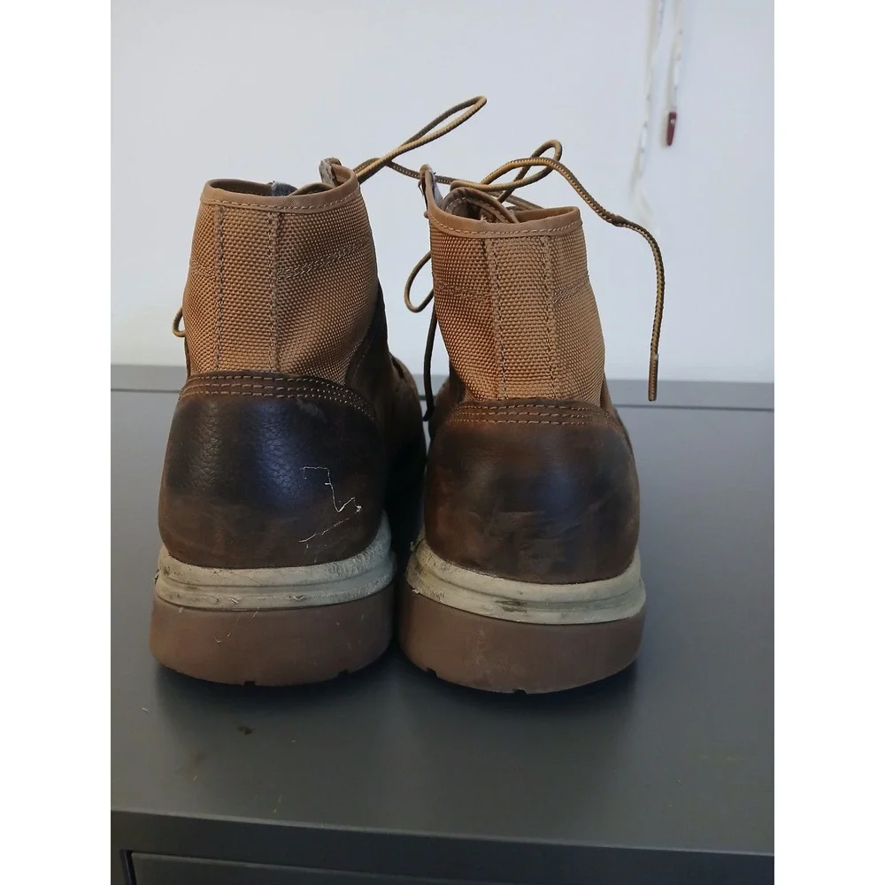 Carhartt Force Mens 13 Brown Leather Composite Toe Work Safety Boots
